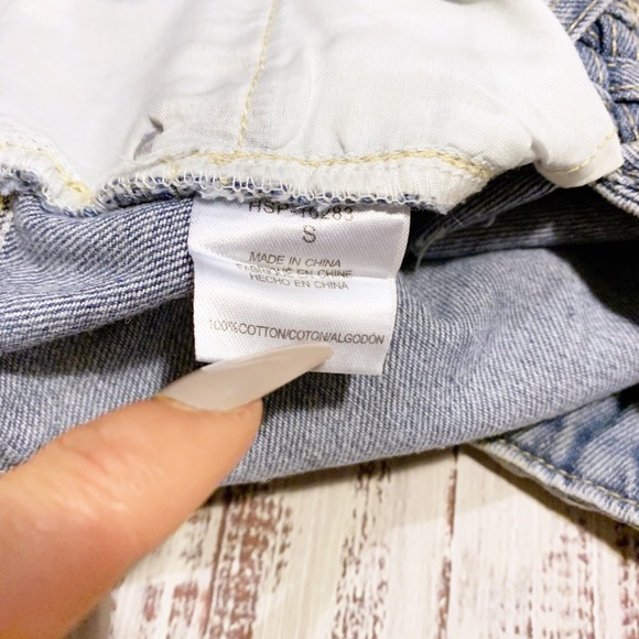 NWT The Hanger Medium Wash High Rise Jean Shorts S - Picture 4 of 5